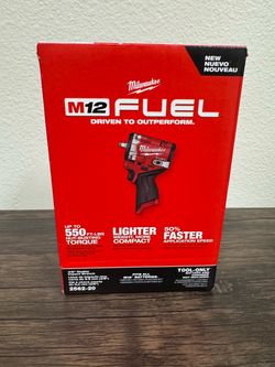 Milwaukee M12 FUEL 3/8" Stubby Impact Wrench Tool Only