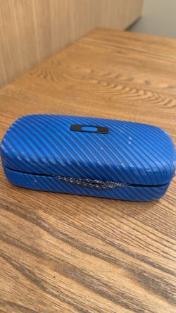Oakley Blue Striped Sunglasses Hard Case
