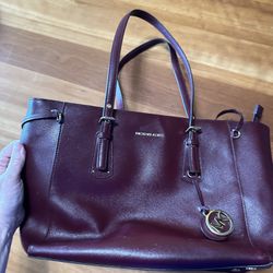 Michael Kors Handbag  Burgandy Leather