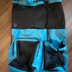 Swim Bag Mesh Drawstring Backpack