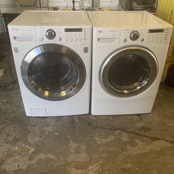 Washer And Dryer Gas LG Good Condition 90 Days Warranty Lavadora Y Secadora Gas LG Buenas Condiciones 90 Días De Garantia 