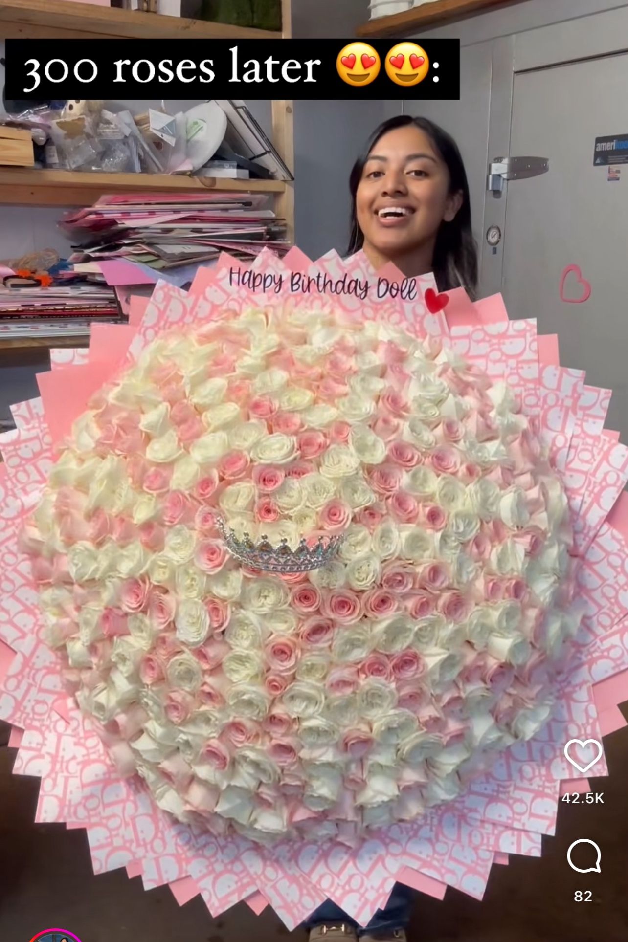 300 Roses Bouquet Ramo Buchon