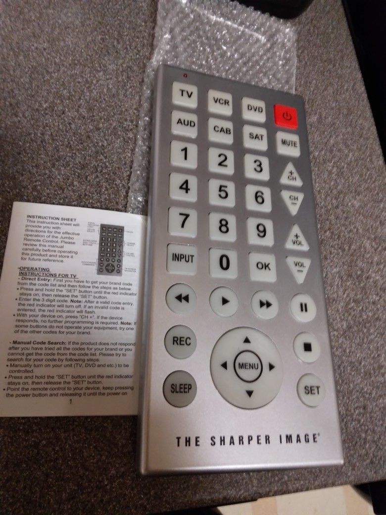 Jumbo Universal Remote