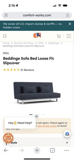 Ikea Navy blue sofa/futon