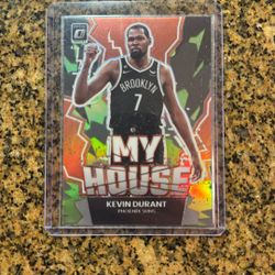 2022-23 Kevin Durant /149 LIME GREEN PRIZM Panini Donruss Optic My House Nets