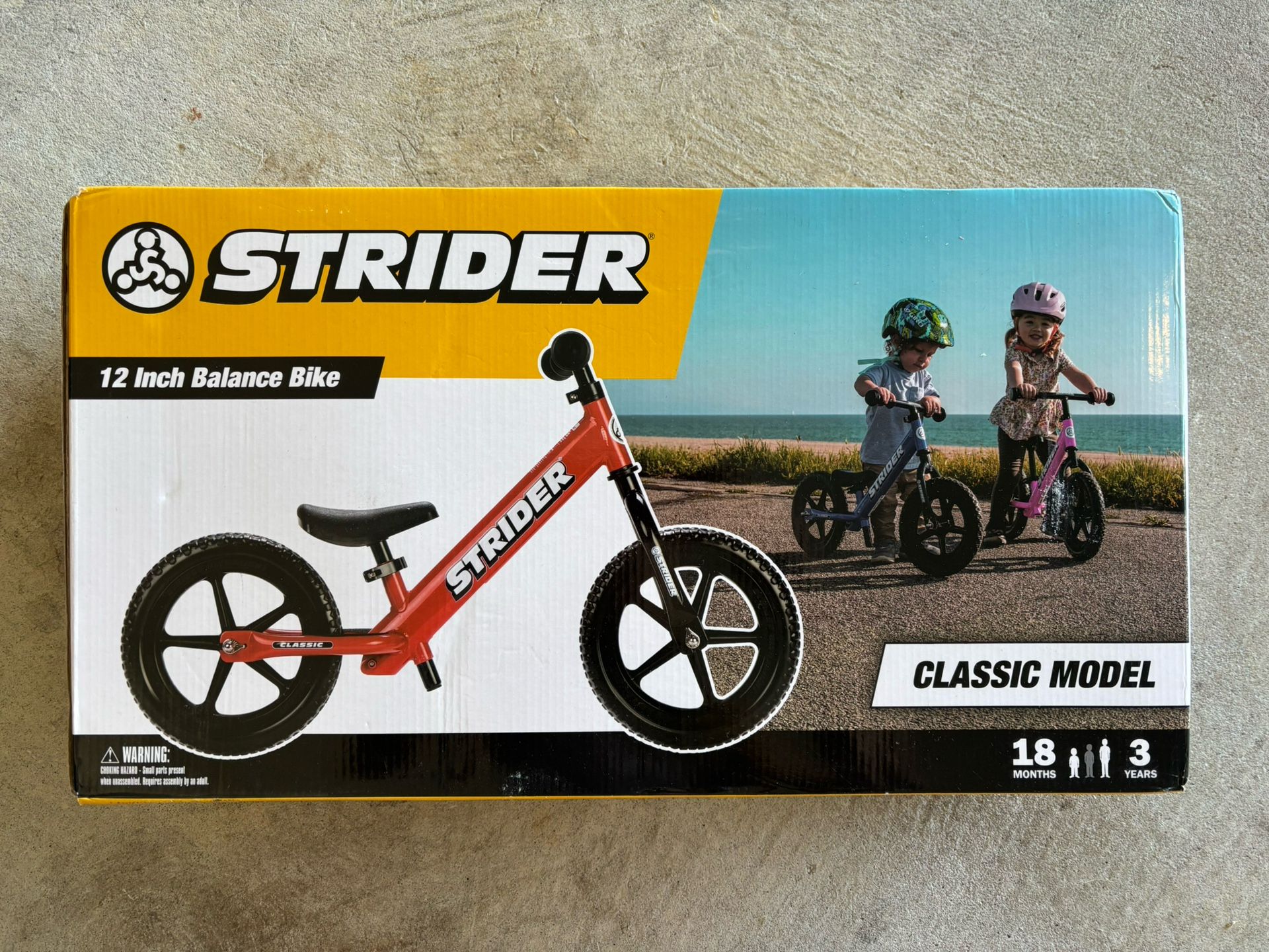 Strider Sport 12” Kids Balance Bike - Red