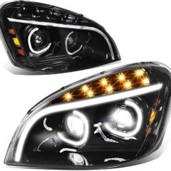 LA Zona Auto Parts 2008 to 2017 Freightliner Cascadia LED Projector Headlight LED Luces Micas Calaveras Faros Camion 