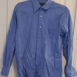 Alexander Julian Colours Long Sleeve Shirt 14-14.5 32/33 Blue