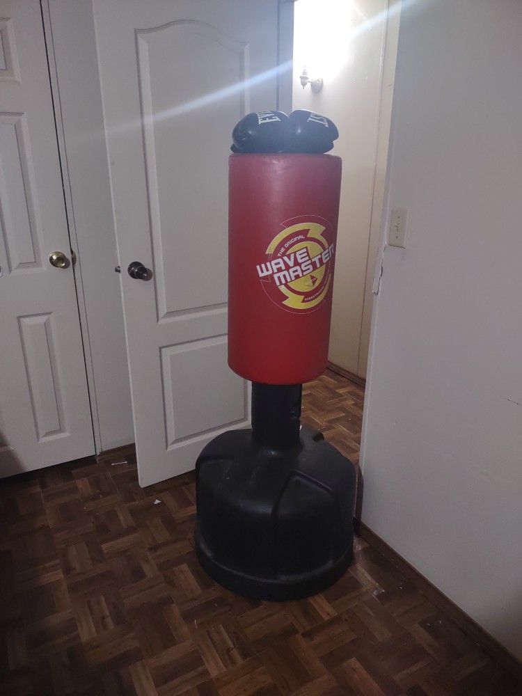 Punching Bag And New Gloves