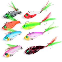 Metal Vibrating Fishing Lures 8pack Lot 