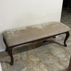 Cherry Wood Bed Bench