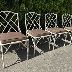 Gorgeous Chinese Chippendale Chairs - Set Of Four 
