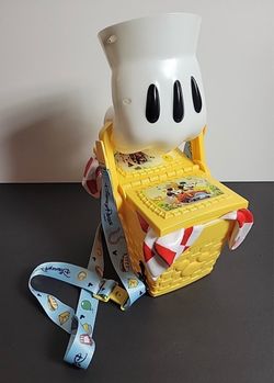 Disney Parks Mickey & Minnie's Runaway Railway Picnic Basket Popcorn Bucket