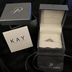 Adrianna Papell 14 K Engagement Ring 