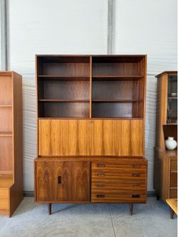 Mid Century Danish Rosewood Hutch
