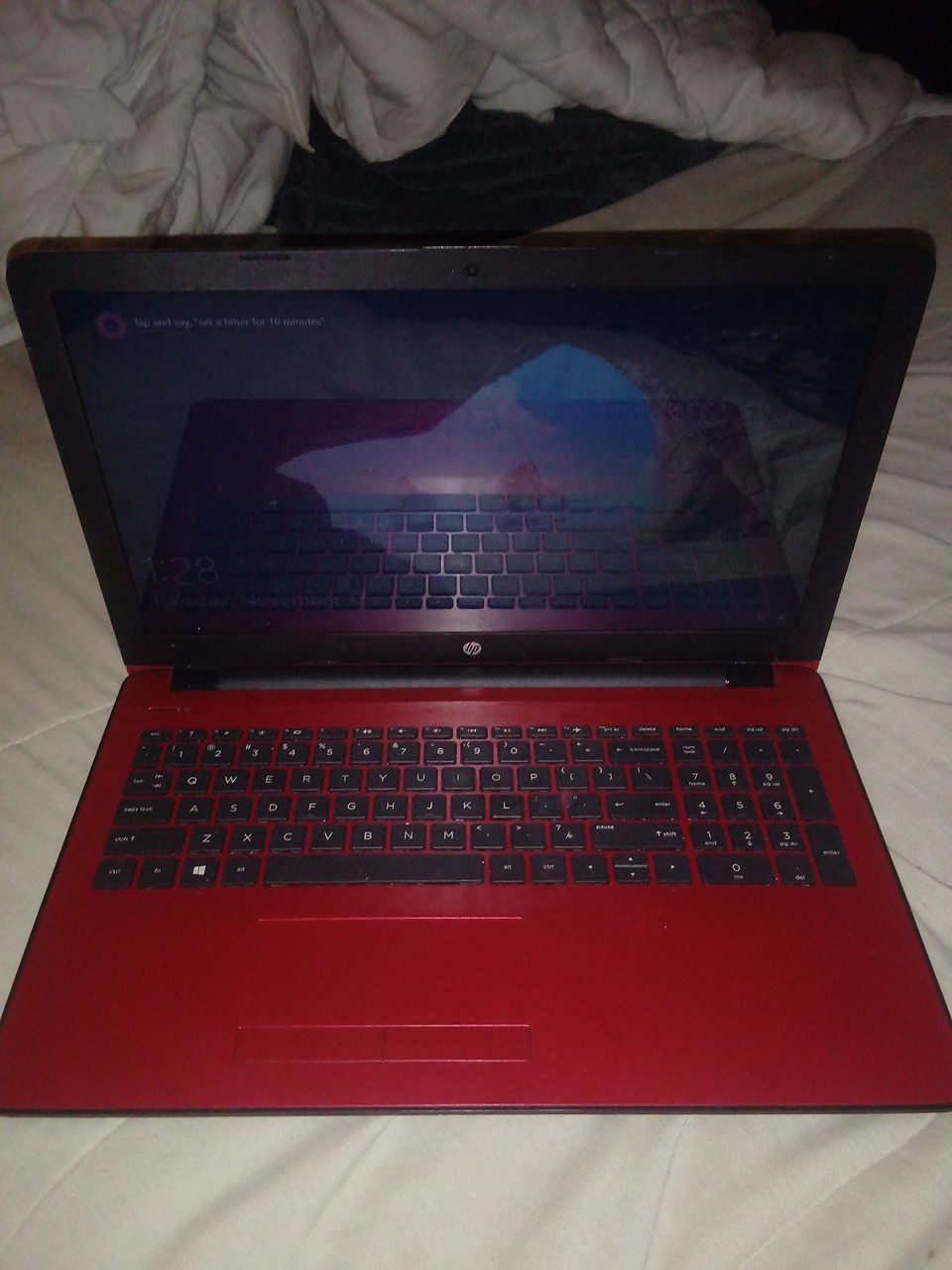 Hp windows 15in red and black model 15-bs234wm
