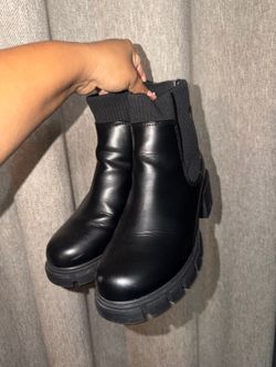 Black Chelsea boots