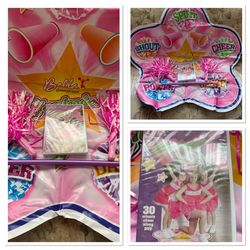 Interactive Cheerleading Mat With New In Plastic DVD and Cheer Poms & Baton