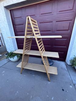 Wood folding display/plant stands