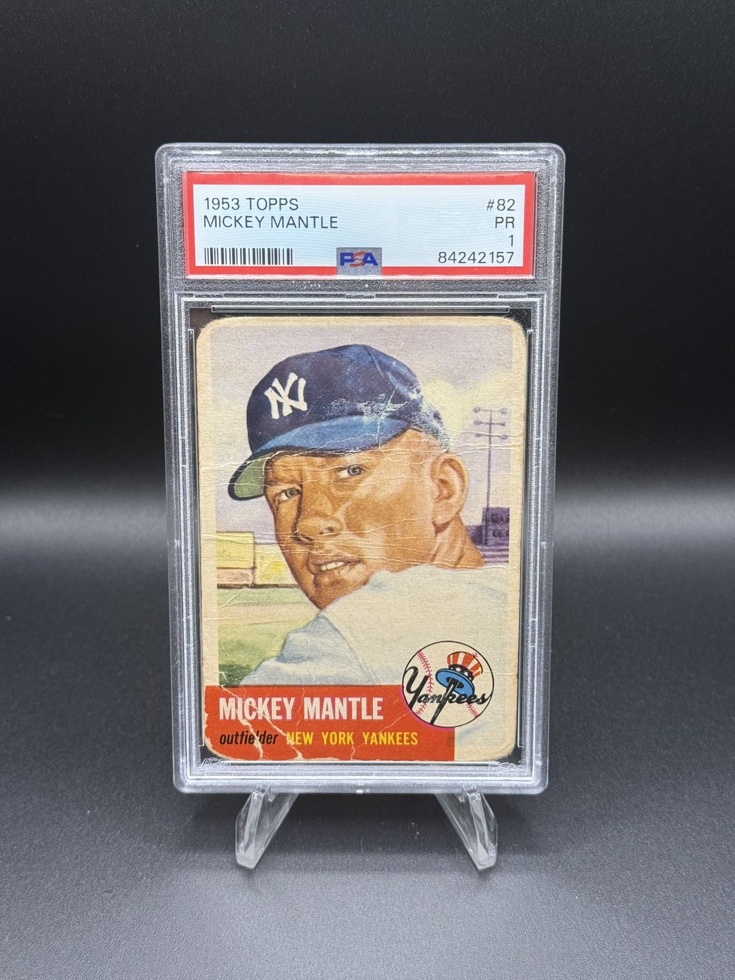 1953 Topps #82 Mickey Mantle PSA PR 1