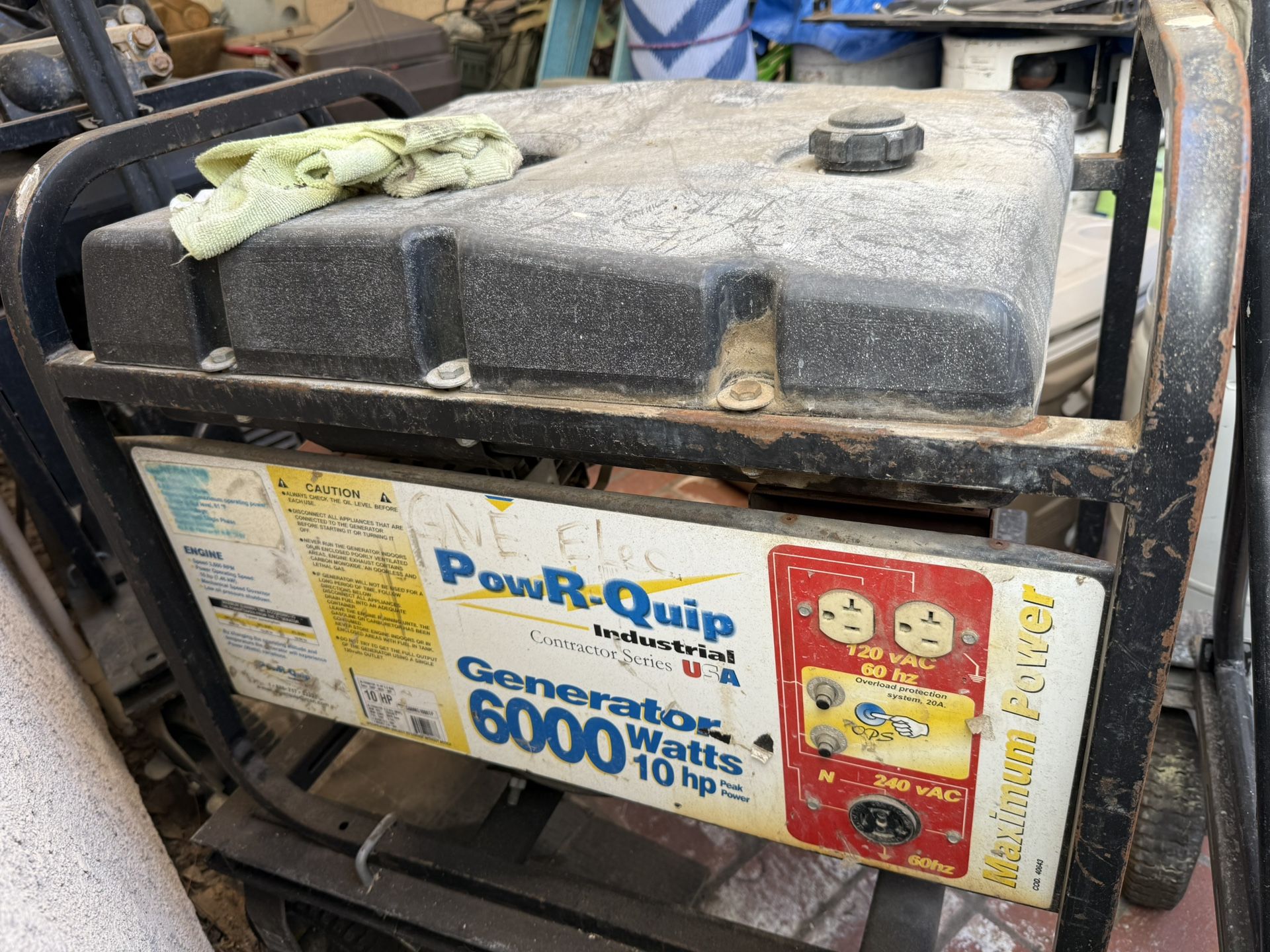 Powr-Quip 6000 Watt Generators