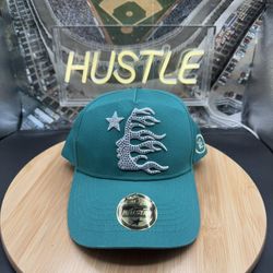 Hellstar OG Logo Rhinestone Cap Green (FW24)
