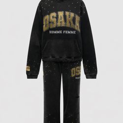 Osaka Homme Femme Hoodie 2XL Sweatpants XL Set Coachella Ready