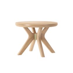 Set of 2 Marshana Cross Leg Round Coffee Tables - Blonde
