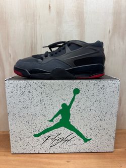 New!! Air Jordan 4 RM Black Wolf Grey Varsity Red White FQ7939-060 Men’s Size 12