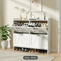 Brand New In Box Shoe Storage Cabinet With Pull Out Drawers 