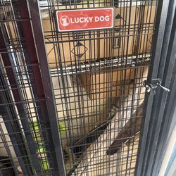 Large Dog Cage. Missing Bolts.