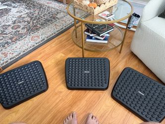 3- Fellowes Graphite Foot Rests, adjustable, Brand New, $10 each