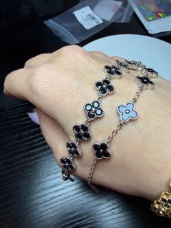 Clover Leaf Bracelets High Quality 14 karat gold plated