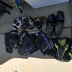 Used Hockey Equipment Pads Gloves Pants $5-$12 Each See All Photos 