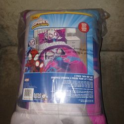 5 Piece Twin Bed Set Ghost Spider Gwen 