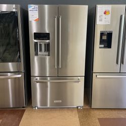 KitchenAid Stainless Steel Bottom Freezer Refrigerator‼️