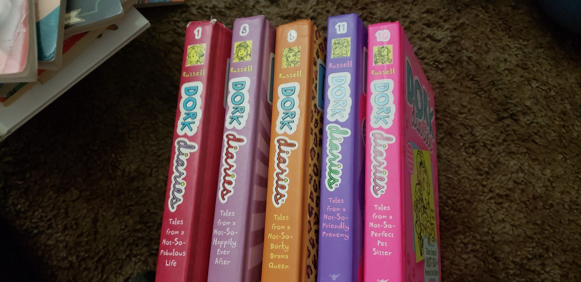 Dork diaries 1, 8,9,10,11 only