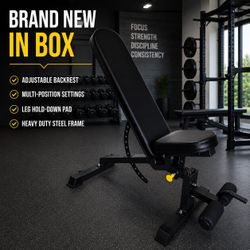 Brand New Heavy Duty Adjustable Weight Bench Incline Decline Flat Home Gym Equipment