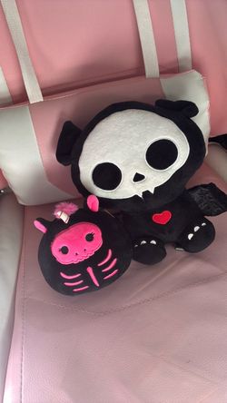 Skeleton Grim Reaper Plush Toy Set