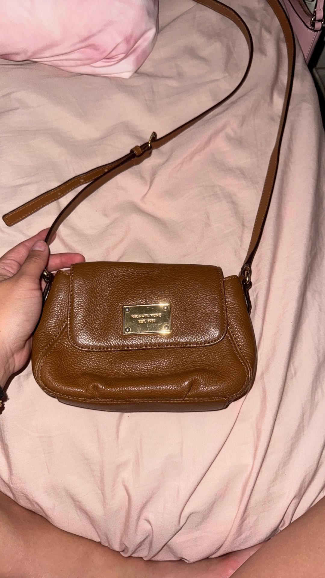 Mini Michael Kors Brown Over The Shoulder Or Cross Body Purse