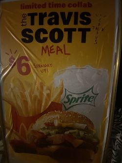 Travis Scott McDonald’s Poster