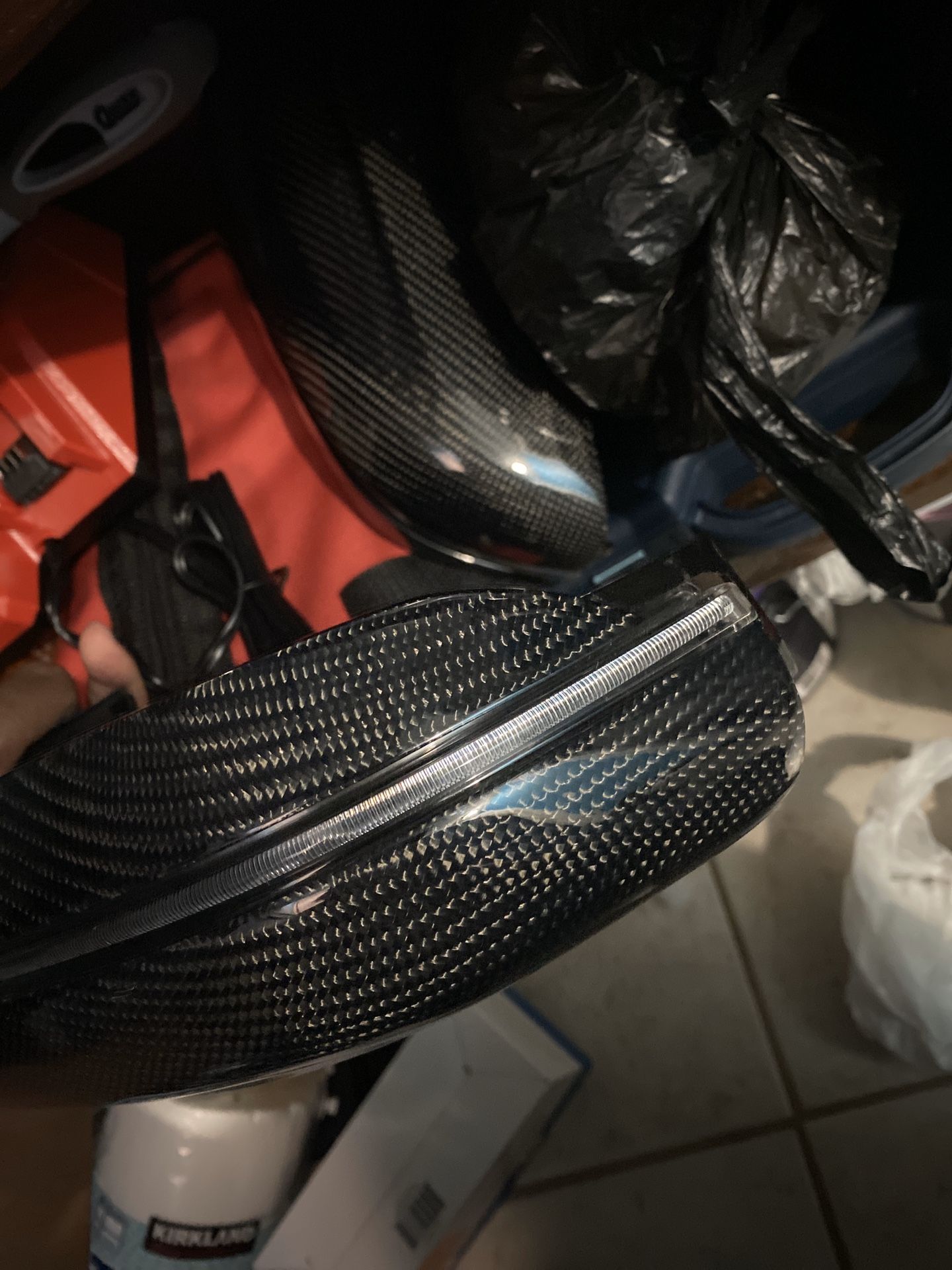 Bmw 5 series carbon fiber look mirror cover