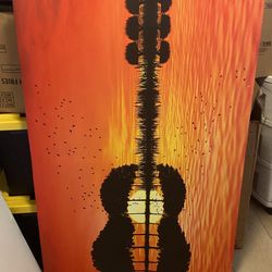 Modern music abstract canvas decor