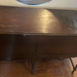 Authentic Red Wood Dresser 
