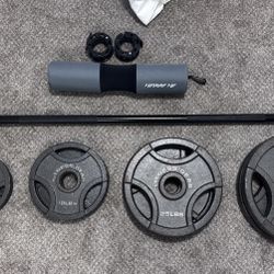Barbell And Weight Set 