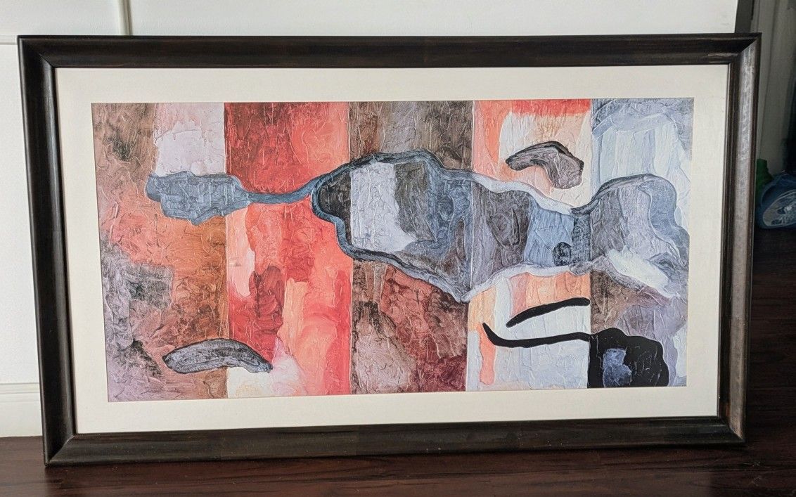 Abstract Framed Painting