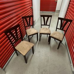 Dining Room Table Set 4 seats - Brown