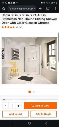 Corner Shower Unit
