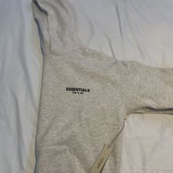 White Essentials Fear Of God Hoodie 