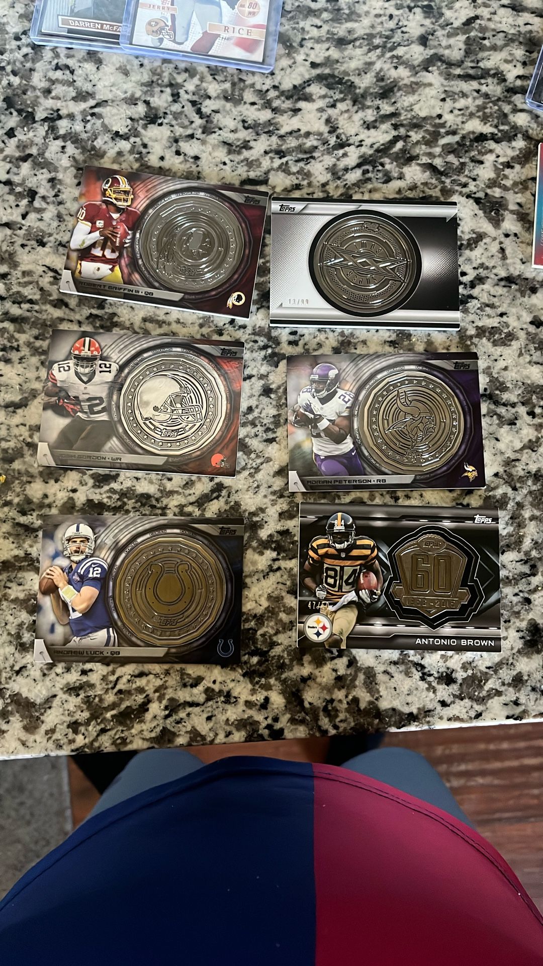 6 Medallion Cards 2 Numbered